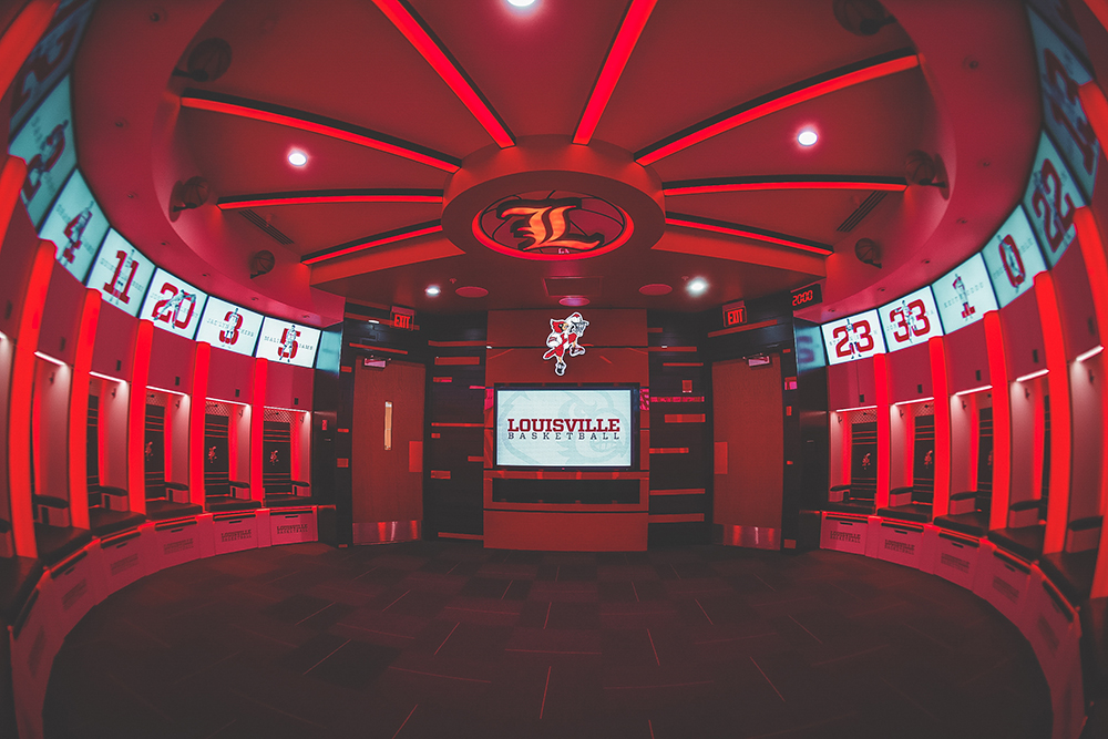 University of Louisville Basketball Locker Room